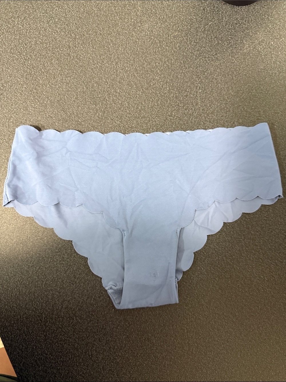 Auden Light Gray Scalloped Hipster Panties